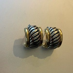 David Yurman Two-Tone Earrings